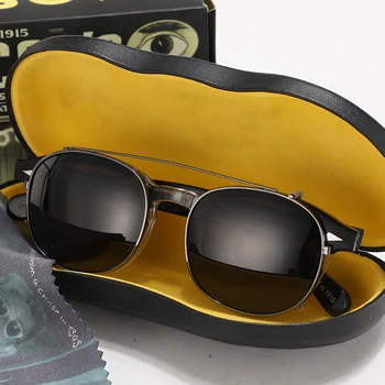 Johnny Depp Polarizált Napszemüveg Klip Szemüveg Férfiak Nők Patchwork-Acetát Optikai Szemüveg Keret, Márka, design Doboz Sq313-2