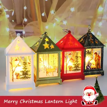 Karácsonyi Díszek Vintage Mikulás, Hóember LED Lámpa Fényt, karácsonyfa Dísz, Karácsonyi Ajándékok, karácsonyi Parti Dekoráció