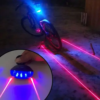 Kerékpár Lézeres hátsó Lámpák Esővédő Kerékpár Világítás Kerékpáros LED Biztonsági Figyelmeztetés, hátsó lámpa Kerékpár Lámpa Kerékpár Kiegészítők Fény