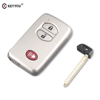 KEYYOU 3 gombos Távirányító Autó Kulcs Shell Esetében Toyota Camry Aurion Hegylakó Prado Korona Land Cruiser Prius Kulcs Kulcs nélküli Bejegyzés