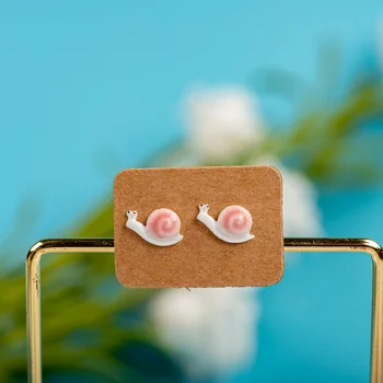 Kicsi, Aranyos Porcelán Többszínű Fülbevaló Anti-allergiás #LY505 oorbellen fülbevaló szett biżuteria regalos para mujer