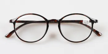 klasszikus kerek TR90 olvasó szemüveg nők vintage olvasó szemüveg ultra-könnyű olvasmány szemüvegek +1.00, hogy +4.00