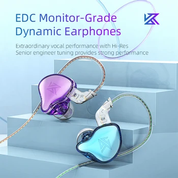KZ EDC Vezetékes Fülhallgató, hi-fi Bass Fülhallgató A Fülében Monitor IEMs Fejhallgató Sport zajszűrő Fülhallgató Játék