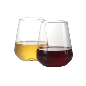Készlet 4 17 uncia stílusú talp nélküli borospoharak ólommentes pohár Fehér Vagy Vörös bor, whisky napi használat borospohár készlet 500ml