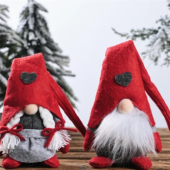Kézzel készített svéd Gnome Játék Mikulás Baba Gnome Skandináv Otthon Díszek, Karácsonyi Mikulás Ajándék Asztali Dekoráció Otthon