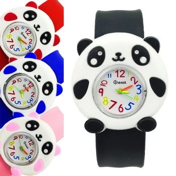 Kínai Panda Játék Gyermek Karóra Divat Gyerekek Kvarc Karóra Fiúk Lányok Diákok Óra Baba Nézni, Karácsonyi Party Ajándékok