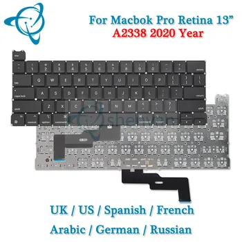 Laptop MINKET, egyesült KIRÁLYSÁG, orosz francia Spsnish német arab török Elrendezés A2338 Billentyűzet Macbook Pro Retina 13.3