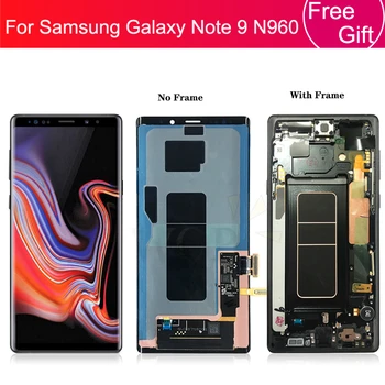 LCD Samsung Galaxy Note 9 N960 Lcd Kijelző érintőképernyő Digitalizáló Közgyűlés A Keret Samsung note 9 Képernyő Cseréje