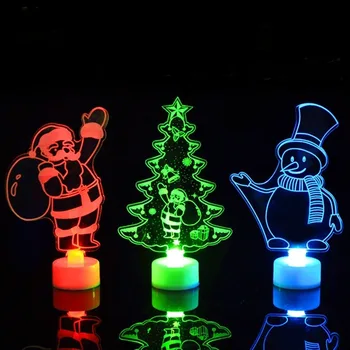 LED Karácsonyi Dekoráció Esti Fények a Karácsony, Télapó, Hóember, karácsonyfa Lámpák Lámpa Dísz, szilveszteri Dekoráció