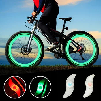 LED Kerékpár Lámpa Vízálló Kerékpár Kerék Beszélt Lámpa Lámpa MBT Kerékpár Kerékpározás Tartozékok Biztonsági Figyelmeztető Lámpa
