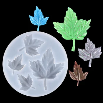 Levelek Maple Leaf Szilikon Gyanta Penész DIY Medál Nyaklánc, Kulcstartó, Ékszerek, Kézműves Eszközök Készítése