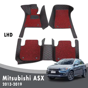 Luxus Dupla Réteg Huzal Hurok Autó Szőnyeg, Szőnyegek Mitsubishi ASX 2019 2018 2017 2016 2015 2014 2013 Auto Tartozékok Szőnyegek