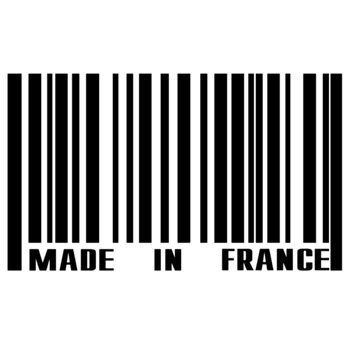 Made In France Vicces Autó Matrica KK Vinyl Matrica Ezüst/fekete Auto Autó Matricák Stílus Fényvédő Vízálló 20cm*12cm