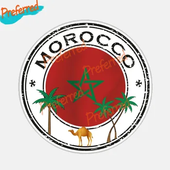 Magas Minőségű, Kreatív Test Marokkói Zászló Matrica Motocross Racing Laptop Sisak Csomagtartóban Fal Vinil Autó Matrica Meghalni Vágás