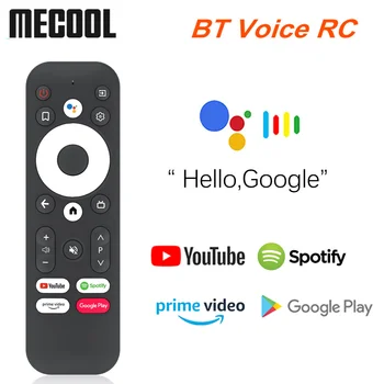 Mecool KM7 BT Hang Távirányító helyett Android TV Box S905X4 Set Top Box Mecool KM7 Hang Távirányító