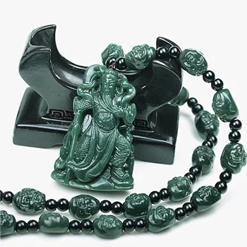 Militantly hirdetik, hetian jade guan gong medál 18 arhats nyakláncok wu mammon herceg guan márka