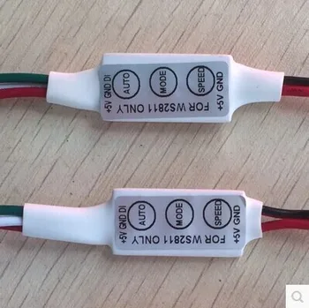 Mini LED Vezérlő Teszt WS2812B WS2811 WS2812 Pixel LED Szalag Lámpa 3 Kulcs DC5-24V