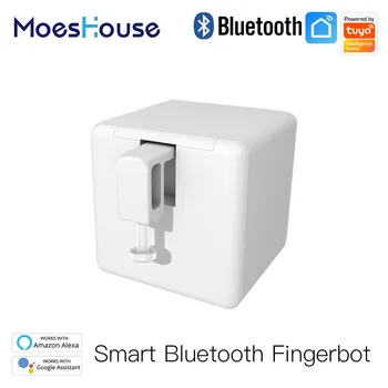 MoesHouse Tuya Okos Bluetooth Kapcsoló Fingerbot gombnyomogató Intelligens Élet App hangvezérlés keresztül Alexa, a Google Asszisztens
