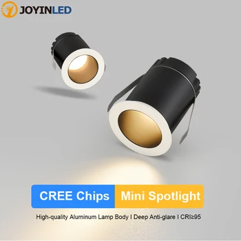Nagy Fényerejű LED COB Süllyesztett Mélysugárzó Szabályozható 5W 7W 9W Kerek Fekete Fehér LED Mennyezeti Spot Lámpa AC110 220V Led Világítás