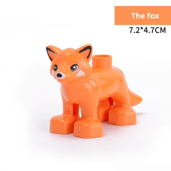 Nagy Méretű Diy építőkövei állatfigurák Fox Kompatibilis a Nagy Méretű Játékok Gyerekeknek Ajándékokat