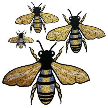Nagykereskedelmi Foltok Rajzfilm állat Méh hímzés javítás Birdie Jelvények Varrás kellékek varrás Vas a foltok