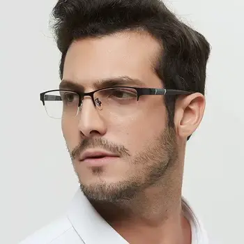 Olvasó Szemüveg Trend Olvasó Szemüveg a Férfiak, mind a Nők Magas Minőségű, Fél-képkocka Dioptria Üzleti Office Férfi Olvasó Szemüveg