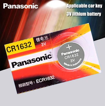 Panasonic cr1632 gombelem gombelem 3v nézni távirányító kocsikulcsot DL1632 ECR1632 GPCE1632 lítium akkumulátor