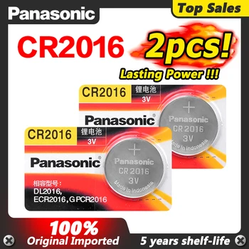 Panasonic kiváló Minőségű Lítium Elem 2DB/SOK 3V cr 2016 DL2016 ECR2016 cr2016 gombelem Óra Érme, Akkumulátorok Játékok