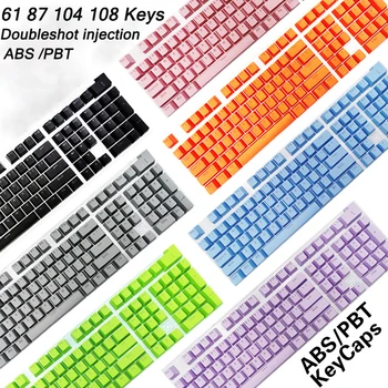 PBT-ABS Keycaps 87 104 108 Kulcsok Beállítása Mechanikus Billentyűzet OEM Profil Magasság Egyetemes Mx Kapcsoló Keycap Egyéni DIY Gamer Szóköz