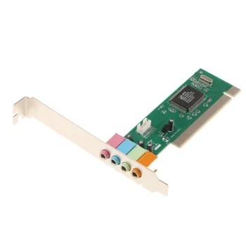 PCI 8738 Beépített hangkártya 5.1 Csatornás PCI Surround pc számítógép bővítés átalakító adapter