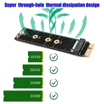 PCIE M2 Adapter NVMe SSD M2-es PCIE X1 Est PCI-E PCI Express M Gombot Csatlakozó Támogatja 2230 2242 2260 2280 M. 2 SSD Teljes Sebesség