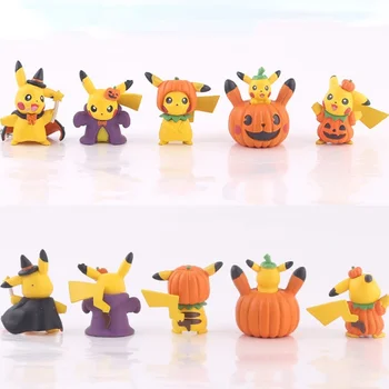 Pokemon Pokemon Pokemon Halloween Pikachu Kulcstartó, Baba Dekoráció Diák Iskolatáska Medál