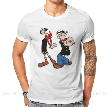 Popeye, a Tengerész Manga Olive Oy Póló Vintage Homme Magas Minőségű Tshirt Laza Sleeve Férfi Ruházat