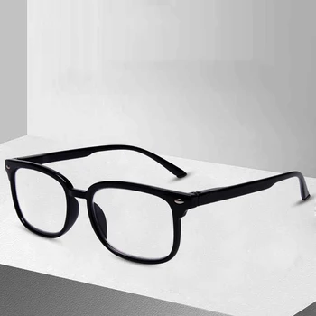 Progresszív Multifokális Anti Blu Fény Olvasó Szemüveg Négyzet Fekete Keret, a Férfiak, Nők, Kiváló Minőségű Üzleti +0, 75 +4.0