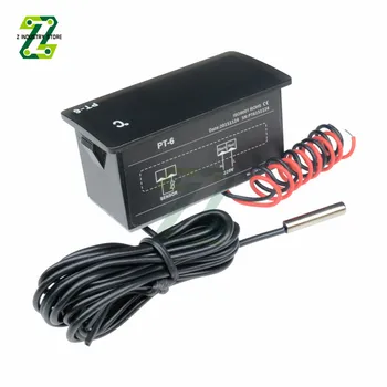 PT-6 AC 220V LED Digitális Hőmérséklet Mérő Autó Hőmérő Monitor HÁLÓZATI Autóipari Hőmérő 2M NTC Érzékelő