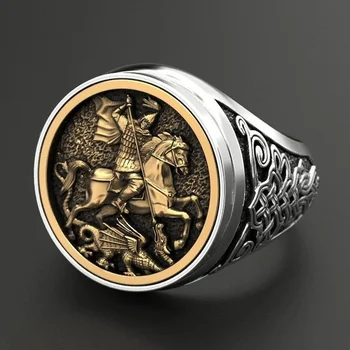 Punk Ékszerek Viking Sárkány Gyűrű a Férfiak Gótikus Rozsdamentes Acél Gyűrű, Arany Gyűrű Fidget Gyűrű, Férfi Ékszer Indiai Ékszer Anillo