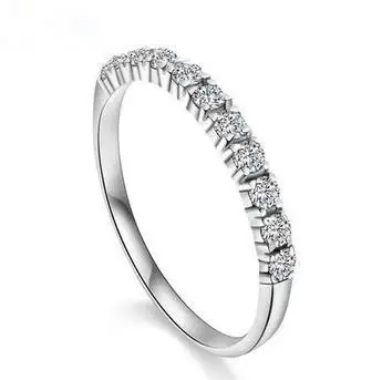 Pénzt veszít promóció 925 sterling ezüst női esküvői cirkon gyűrűk divat lány ajándék gyári ár ékszerek születésnapi ajándék