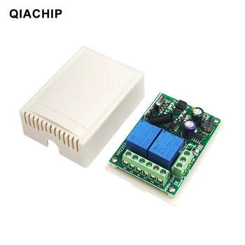 QIACHIP 433Mhz Univerzális Vezeték nélküli Távirányító Kapcsoló AC 85V 110V, 220V 2CH Relé Vevő Tanulási Kód Fény Smart Modul DIY