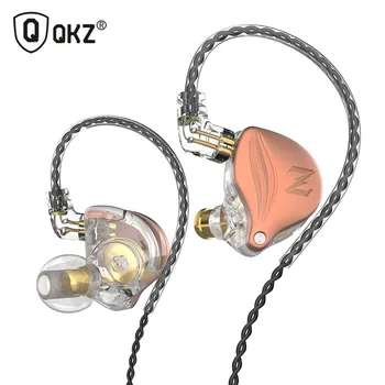 QKZ ZAX2 In Ear Fülhallgató Dinamikus technológia 1DD HIFI Bass Fém Fülhallgató Sport zajszűrő Headset Monitor