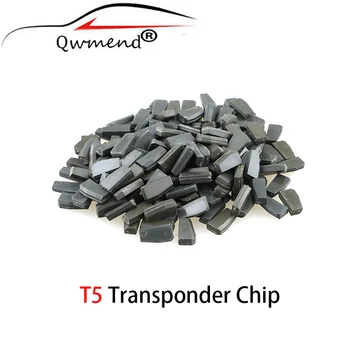 QWMEND Transzponder Chippel ID20 Üres Szén-T5 Chip Automatikus Autó Távoli Kulcs Chip T5 Nem Kódolt 3X 10X 20X 50X