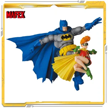 Raktáron Eredeti MAFEX DC A Sötét Lovag Visszatér Batman-Robin Anime Akció Gyűjtemény Adatok Modell Játékok, Ajándékok Gyerekeknek