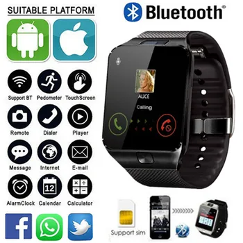 Reloj DZ09 Intelligens Karóra Relogio Android Smartwatch Nők Kamera Sim-Kártya Intelligens Karóra Férfi Mélynyomó dz09 Karóra Divat Ajándék