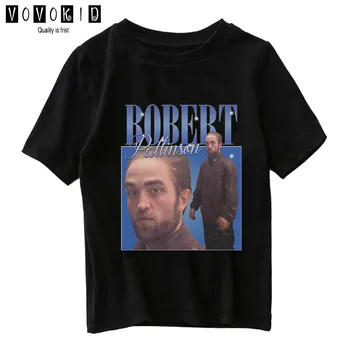Robert Pattinson Áll Mém Kis Lány, Fiú, Nyári Aranyos Édes Streetwear T-shirt Chlidren Top Baba Póló Rajzfilm Póló