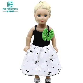 Ruhák, baba illik 43 cm újszülött baba-Amerikai baba kiegészítők, Divat Fehér masni harisnyatartó szoknya