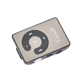 Sport Hordozható TF Kártya Zene Digitális C Gombot Mini Vízálló Klip Tükör MP3-Lejátszó