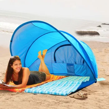 Strand sátor nap árnyékban automatikus kültéri gyors megnyitása összecsukható horgász kétszemélyes sátor