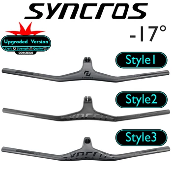 syncros Egyéni teljes szénszálas mountain bike integrált MTB Kerékpár Kormány FRASER IC SL -17 fokos, illetve +7 fok két stílus