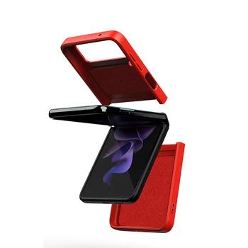Szilikon Flip Tok-Gyűrű Fedél Samsung Z Flip3 Tartó Fedél Samsung Flod Telefon Esetében 
A ZFlip 3 Színes kagyló