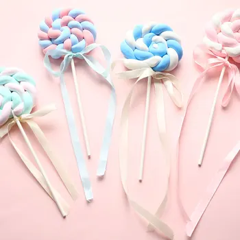 Szimulációs Pillecukor Lollipop hamis candy gyermek fotózás fényképezés kellékek desszertet is, hálószoba elrendezés helyszín dekoráció Új