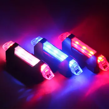 Szuper Fényes Bike Kerékpár Lámpa USB-Hátsó Farok Újratölthető LED-es hátsó lámpák Biztonsági Figyelmeztetés Kerékpáros Lámpa Hordozható Vaku
